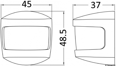 Kompakte Navigationslichter mit weißem Polykarbonatgehäuse