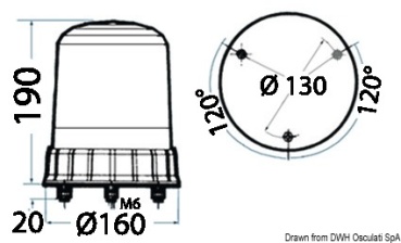 Blaulicht m. Blitzlicht 12-24 V