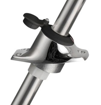 360° Teleskop-Ledschaft, geneigt Leuchte schwarz