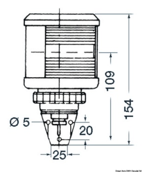 DHR Navigationslicht rot 360° 25 W