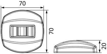 NEMO LED Navigationslicht -135° Bugslicht Blister Vertikalmontage