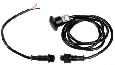 LED-Orienterungslicht, blau Gehäuse aus Aluminium, poliert weiß-lackiert