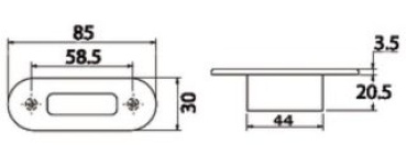 Wasserdichte Orientierungsleuchte m. blauem LED - Zusatzbild 1