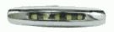 Orientierungslicht, verchromt m. 5 LEDs, weiß