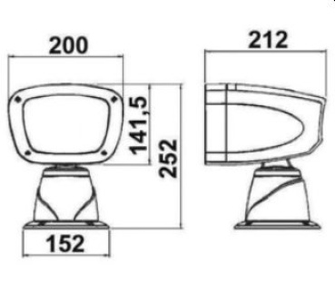 Classic Elektro-Scheinwerfer 12 V