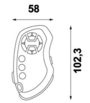 Ferbedienung ohne Kabel f. LED-Scheinwerfer