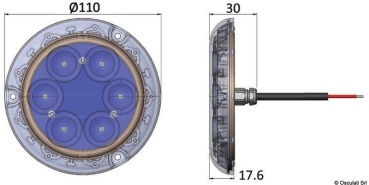 PIRANHA P12 LED blau