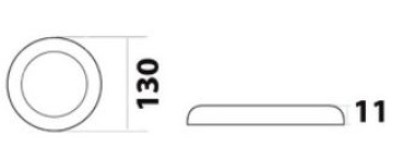 Extra flache LED-Leuchte verchr Blende 12/24 V 3 W - Zusatzbild 1