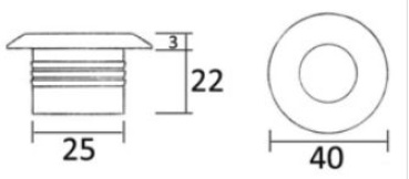LED-Mikrodeckenleuchte 1x1 W HD rot - Zusatzbild 1