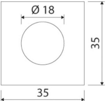 LED-Einbau-Orientierungslicht, blau 12/24V 1W - Zusatzbild 1