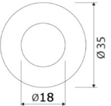 LED-Einbau-Orientierungslicht, weiß 12/24V 1W - Zusatzbild 2