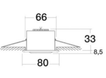 Merope Halogen-Einbauleuchte, AISI316 hochglazpol.