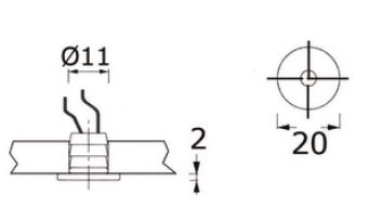 Apus-R LED-Orientierungsleuchte, blau - Zusatzbild 1