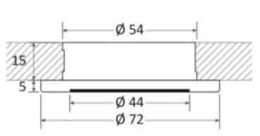 Polis extraflache LED-Einbaulicht weiß + rot - Zusatzbild 1
