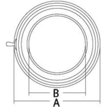 Deckenleuchte aus VA-Stahl 175 mm