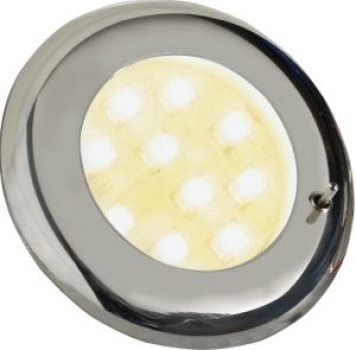 LED-Einbauleuchte Nova II verchromt mit Schalter