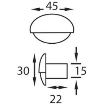Steeplight weiße Orientierungsleuchte, LED weiß - Zusatzbild 1