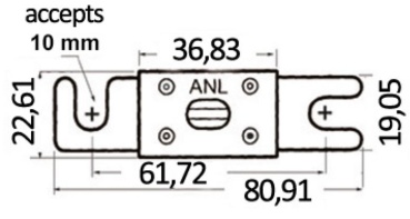 Sicherung Typ "ANL" 300 A