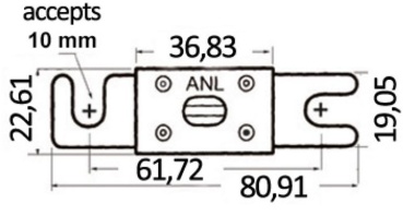 Sicherung Typ "ANL" 400 A