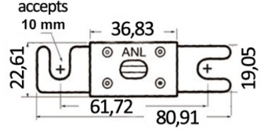 Sicherung Typ "ANL" 130 A