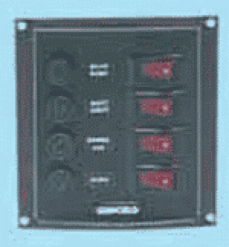 Schalttafel, vertikal 4 Schalter