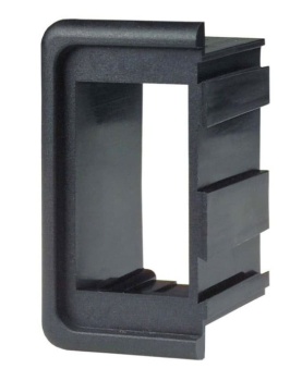 Kunststoffrahmen f. Schalter Endeinsatz L/R schwar