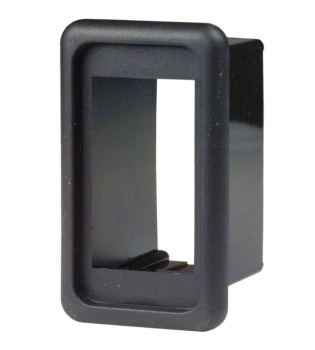 Kunststoffrahmen f. Einzelschalter schwarz