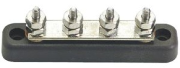 Bus-Bar Schiene f. elektrische Anschlüsse 4 x10 mm
