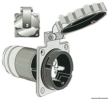 Marinco dreipolige 4-Draht-Steckdose AISI 316