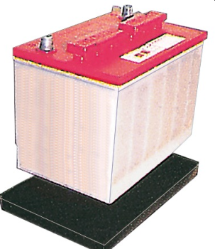 Batteriewanne aus Gummi, schwarz 280 x 177 mm