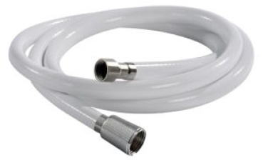 Duschschlauch aus PVC, weiß 4 m