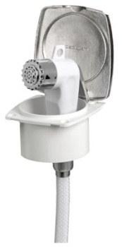 New Edge VA-Stahl-Deckdusche VA-Stahl-Schlauch 4 m