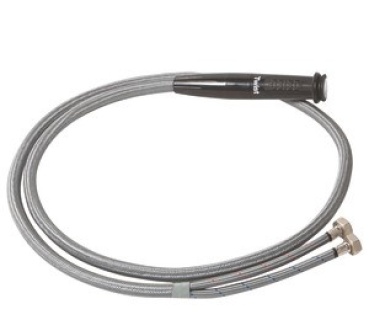 Integrierte Dusche WHALE Twist Mk2, 190 × 57 mm, Schwarz