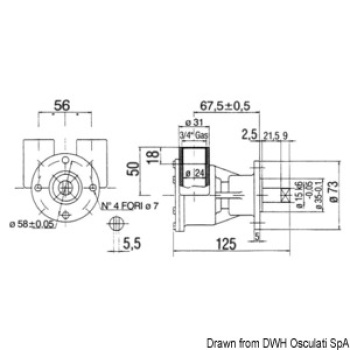 NAUCO FPR043, 3/4”-Anschlüsse