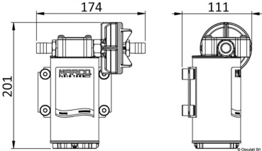 Selbstansaugende Elektropumpe 12 V 26 l/min - Zusatzbild 1