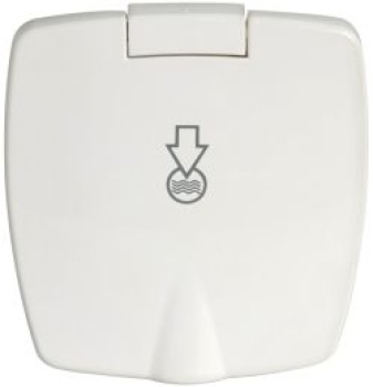 New Edge Einbau-Wasserdruckregler, weiß