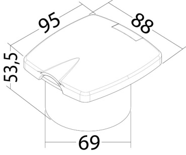 Heavy Duty New Edge - Einbau-Süßwassereinlass, Edelstahl - Zusatzbild 2