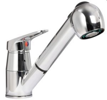 Olivia Einhebel-Mischbatterie + ausziehbarer Duschkopf