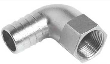 90° Schlauchanschluss Innen 1/2" x 18 mm