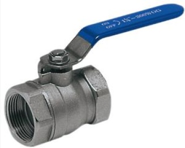 Kugelhahn Messing vernickelt 1"
