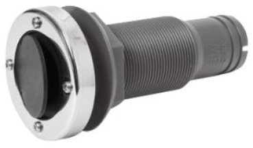 Nylon/Glasf. Borddurchlass lang 2"1/4x38 mm Ventil