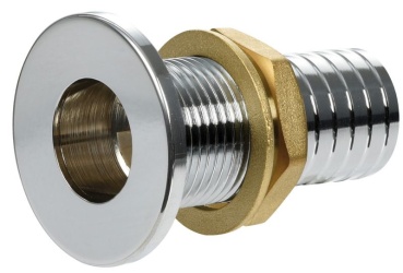 Borddurchlass bündig Messing verchromt 2" x 56 mm