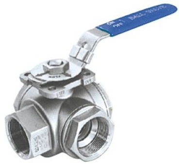 3-Wege-Kugelhahn AISI 316 3/8"