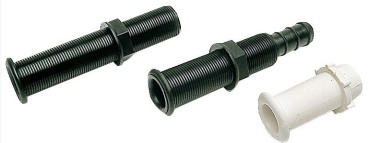 Borddurchlaß Wasserauslass weiß 22,7 x 78 mm