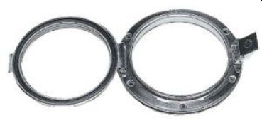 Vemefa Bullauge VA-Stahl hochglanzpoliert 125 mm