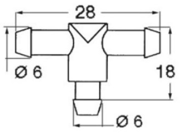 T-Anschluss f. Scheibenwaschanlage
