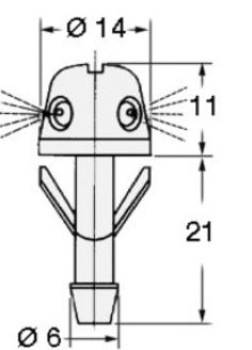 Spritzdüse f. Scheibenwaschset
