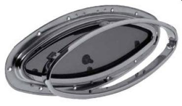SCM Bullauge, ellipsenförmig AISI316 510 x 250 mm