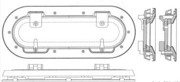 BOMAR ovales Bullauge Flagship 141 x 357 mm