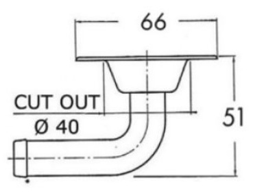 Einbau-Tanklüfter VA-Stahl, 19?mm Anschluss - Zusatzbild 1